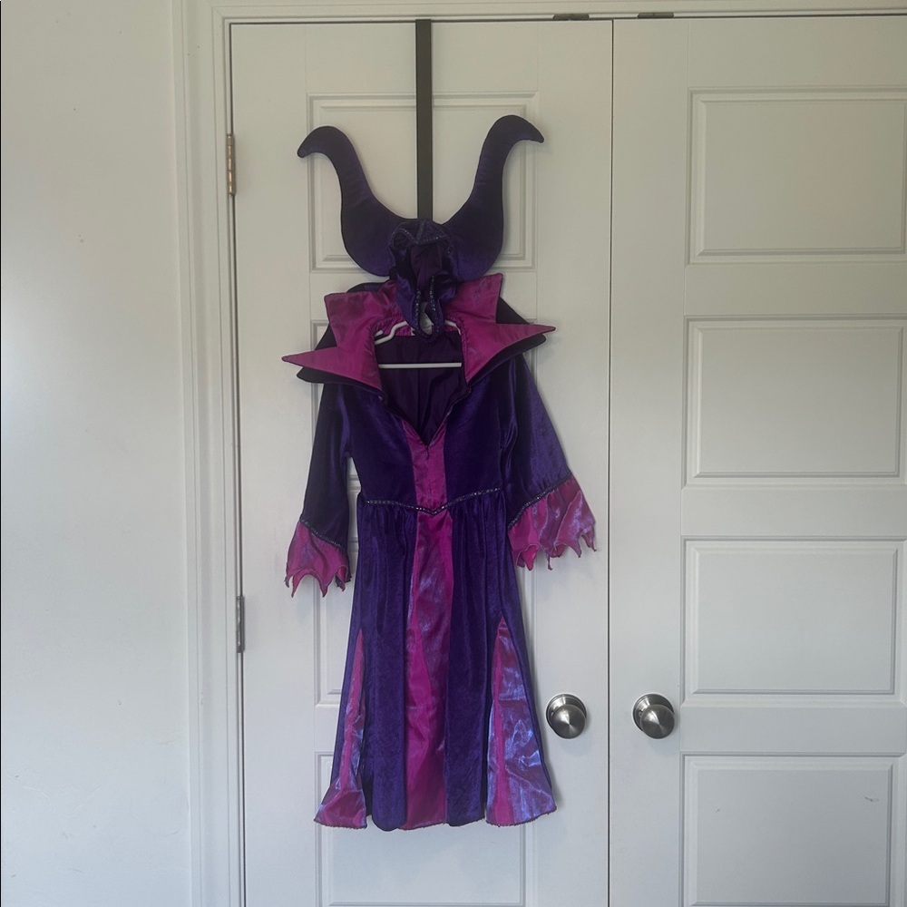 Disney Maleficent Purple and Pink Costume with Horn headpiece